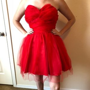 Red Tulle Homecoming/Cocktail Dress